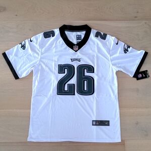 XL Nike NFL Eagles Saquon Barkley White Jersey